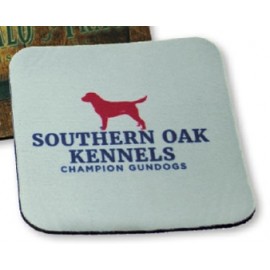 4" Square Coaster with Logo