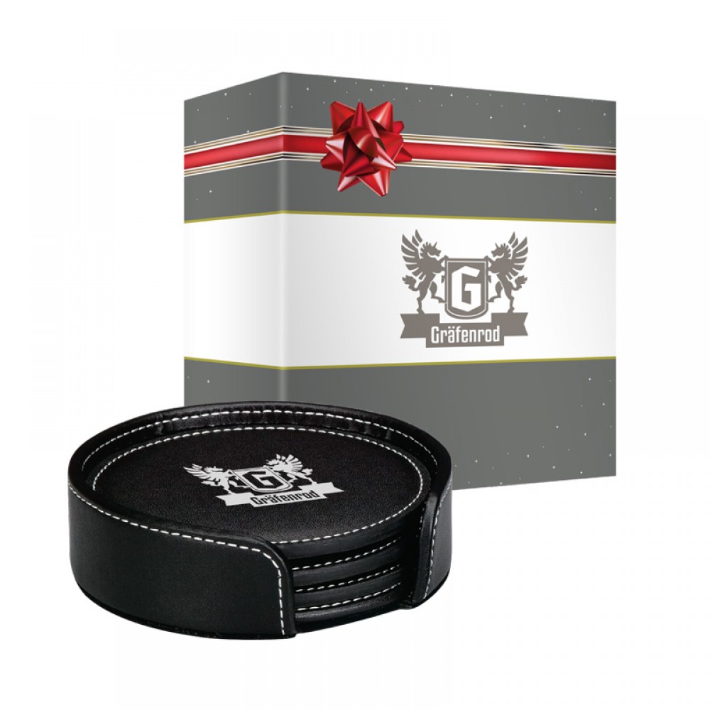 Domanda 4 Coaster Set & Packaging Custom Printed Domanda 4 Coaster Set & Packaging Custom Printed