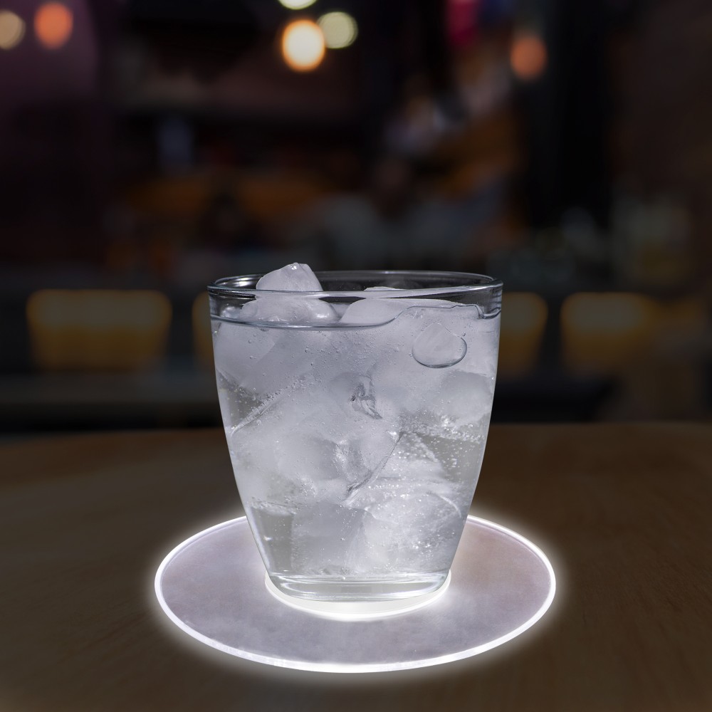 Custom Imprinted LED 5" Drink Coaster Custom Imprinted LED 5" Drink Coaster