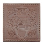 Leather Square Coasters with Logo