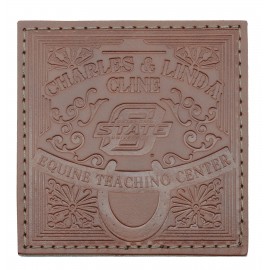 Leather Square Coasters with Logo