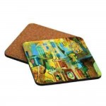 3.75 x 3.75 Full Color Square Coaster with Logo