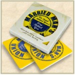 Two Square Coaster Box Set - Full Bleed Print Logo Branded