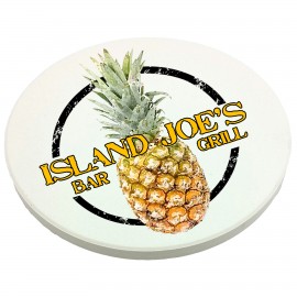 Round Sandstone UV Coaster with Logo  Round Sandstone UV Coaster with Logo