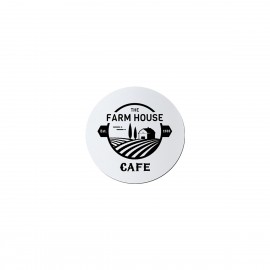 Logo Branded 3" White Round Silicone Coaster