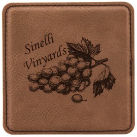 4 1/2" x 2 3/4" Dark Brown Laserable Leatherette Flexible Business Card Holder with Logo  4 1/2" x 2 3/4" Dark Brown Laserable Leatherette Flexible Business Card Holder with Logo