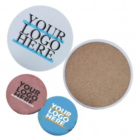 Custom Round Ceramic Coaster with Logo