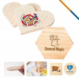 Custom TreeCore Wooden Coaster