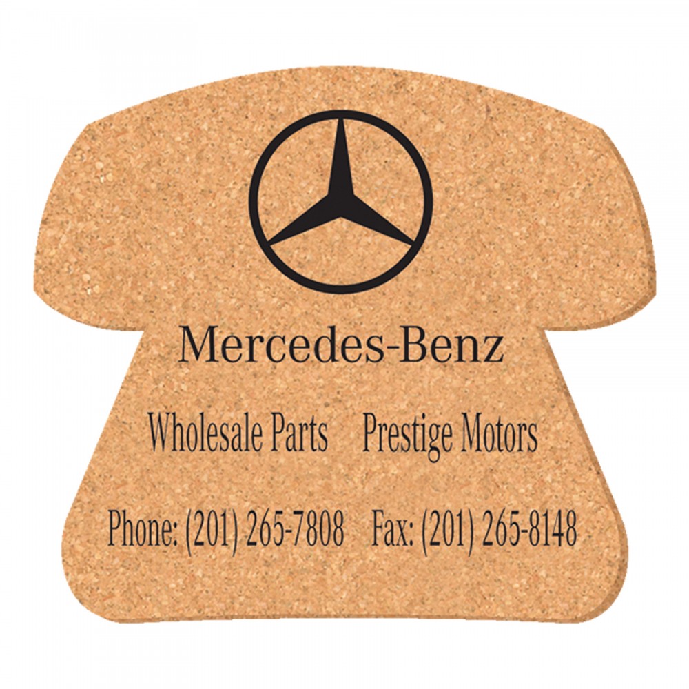 Custom Printed 4 1/2" X 5" Phone Shape Solid Cork Coasters Custom Printed 4 1/2" X 5" Phone Shape Solid Cork Coasters