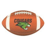 Full Color Process 60 Point Football Pulp Board Coaster with Logo
