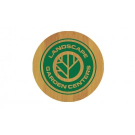 Custom Circle Bamboo Coaster