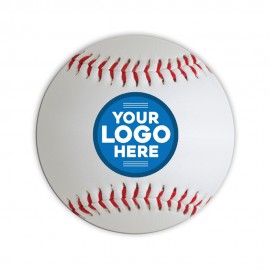 Customized 40 Pt. 4" Baseball Round Pulpboard Coaster with Full-Color on 1 or 2 Sides