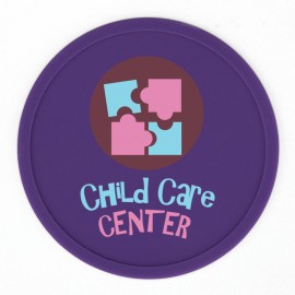 Logo Branded 4 Inch Custom Silicone Drink Coasters