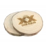 Personalized Pine Wood Log Coaster