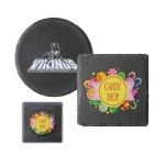 Logo Branded Square Slate Coasters (4-Pack)