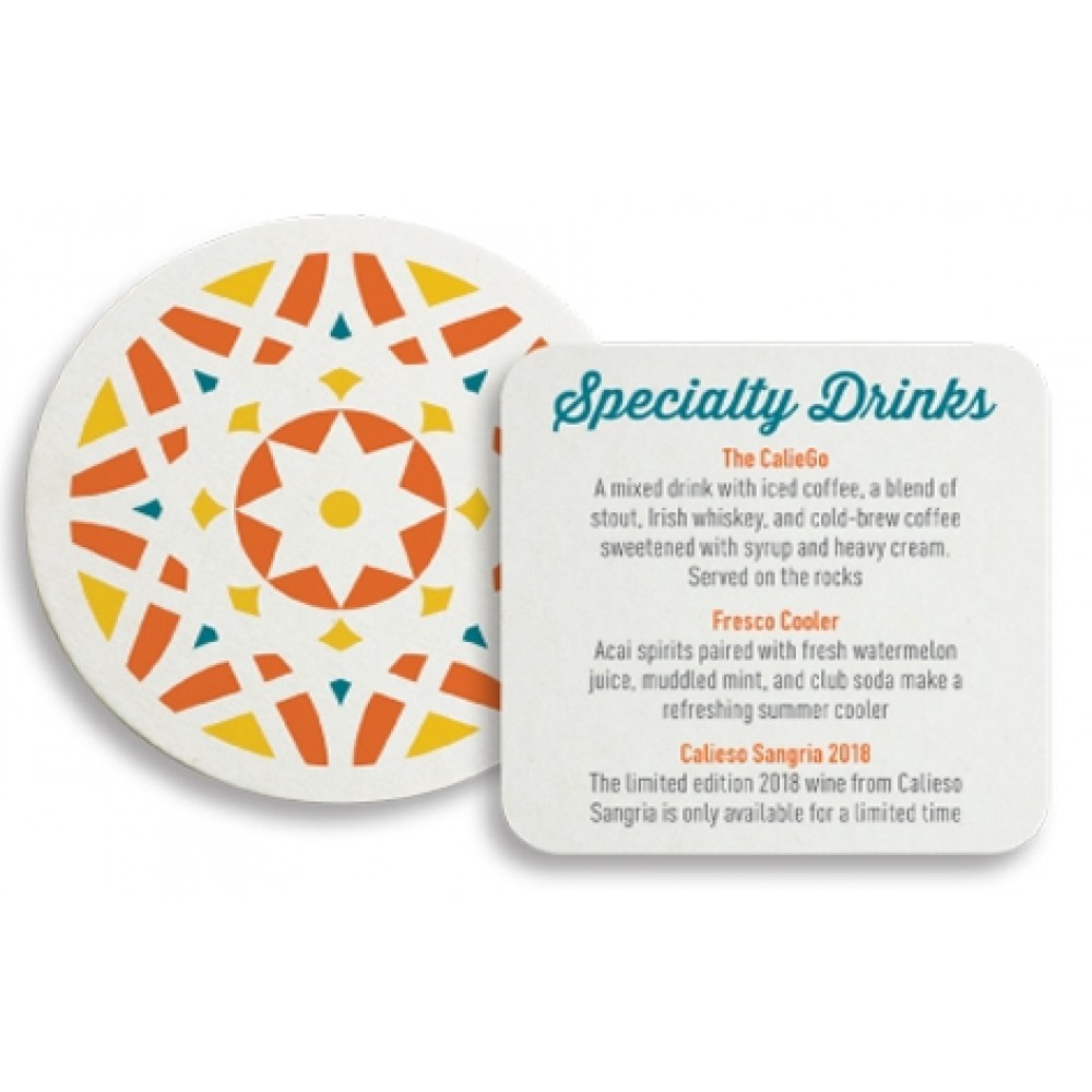 Square Full Color Coaster (4"x 4") Custom Printed Square Full Color Coaster (4"x 4") Custom Printed
