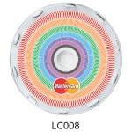 Custom Logo In-Motion Coaster (Rainbow Concentric Circles)