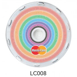 Custom Logo In-Motion Coaster (Rainbow Concentric Circles)  Custom Logo In-Motion Coaster (Rainbow Concentric Circles)