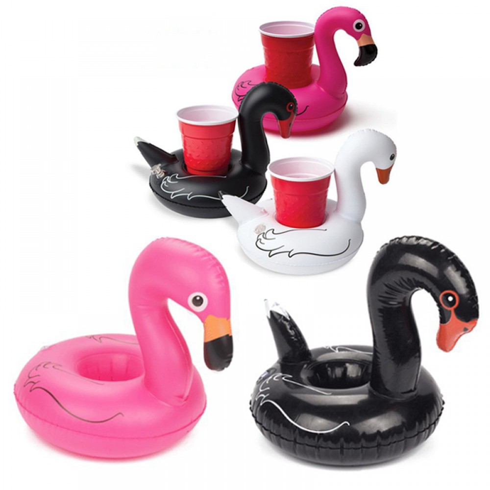 Custom Imprinted Inflatable Flamingo Drink Holder Custom Imprinted Inflatable Flamingo Drink Holder