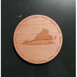 Customized 3.5" - Virginia Hardwood Coasters