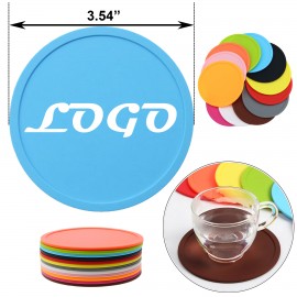 Personalized Reusable Round Silicone Coasters
