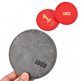 Premium Leather Coasters Anti-slip Heat-insulating with Logo