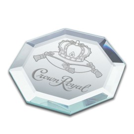 Personalized Melrose Coaster - Mirror 4" Octagonal