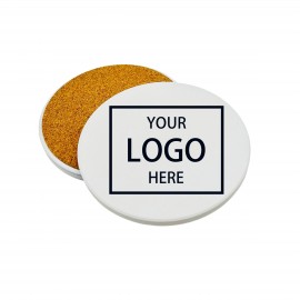 Logo Branded Unglazed Ceramic Coasters