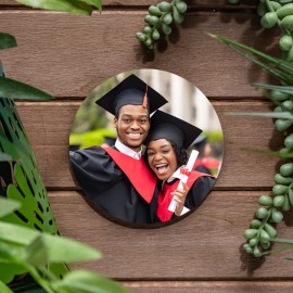 Customized 3.75 Inch Round Cork Back Photo Coasters