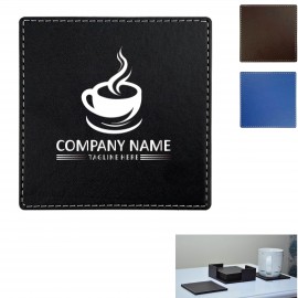 Customized Leather Square Coaster (Single)