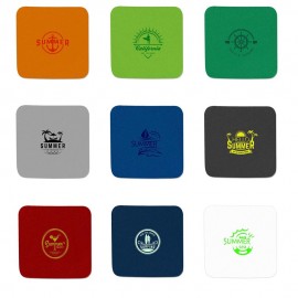 Logo Branded PolyFoam Square Coasters