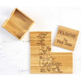 Promotional Delaware Puzzle Coaster Set  Promotional Delaware Puzzle Coaster Set