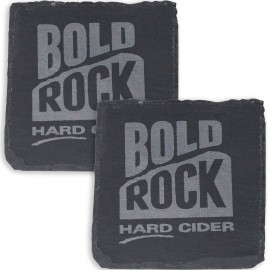 Custom Various Slate Coaster - 2 Piece Set Square