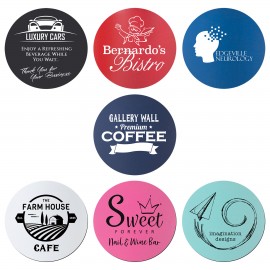 3.75" Round Silicone Coasters with Logo  3.75" Round Silicone Coasters with Logo