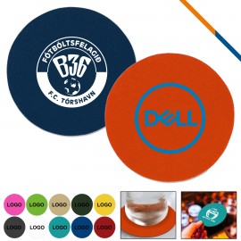 Samana Round Foam Coasters with Logo