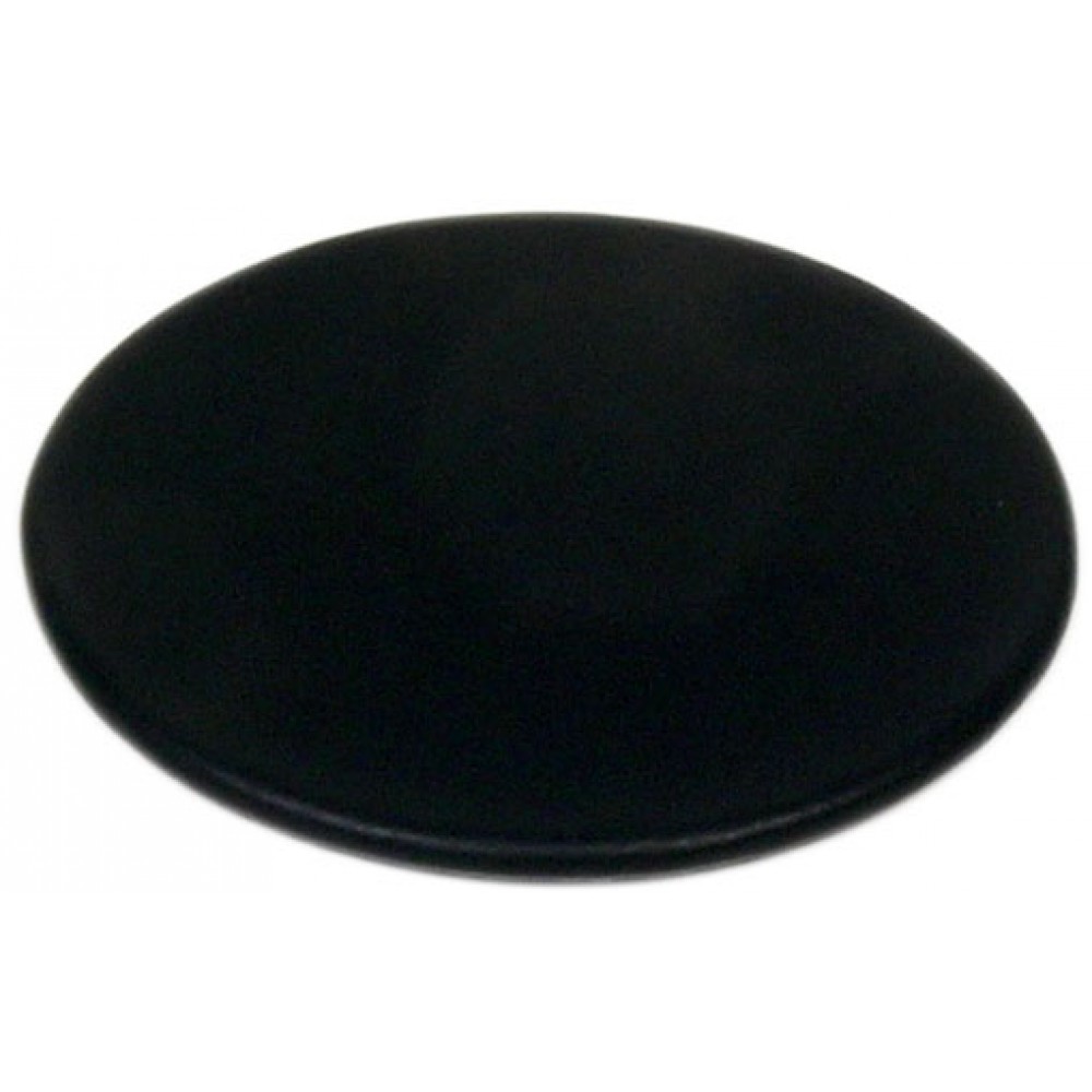 4" Classic Black Leatherette Round Coaster Logo Branded