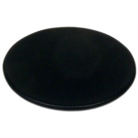 4" Classic Black Leatherette Round Coaster Logo Branded