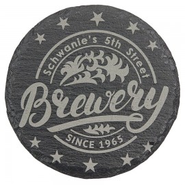 Personalized 4" - Round Slate Coasters