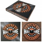 Logo Branded 1-Sided Record Label Coasters - Sets of 4 - Custom Paperboard Box