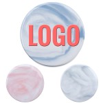 Round Marble Insulated Coaster with Logo