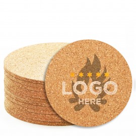 Custom Round Corkwood Coaster