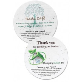 Promotional Round Seeded Paper Coasters
