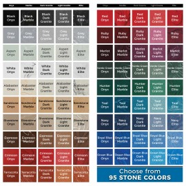 Personalized 2-Pc Square Travertine-Texture Coaster Set w/Base