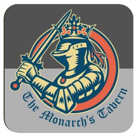 Promotional 3.5" Wood Hardboard Coaster