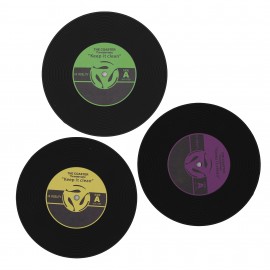 Custom Full Color Printed Vinyl Record Coaster
