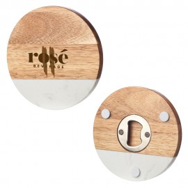 Marble & Timber Drink Coasters with Logo