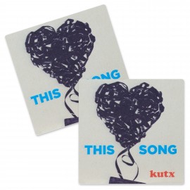 Promotional 40 Point 3.5" Pulp Board Coasters, DIGITAL PRINT - Square