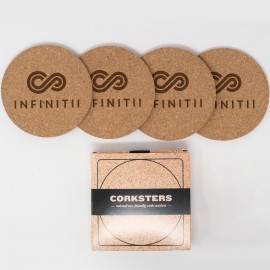 Custom Corkster Round Coaster Set