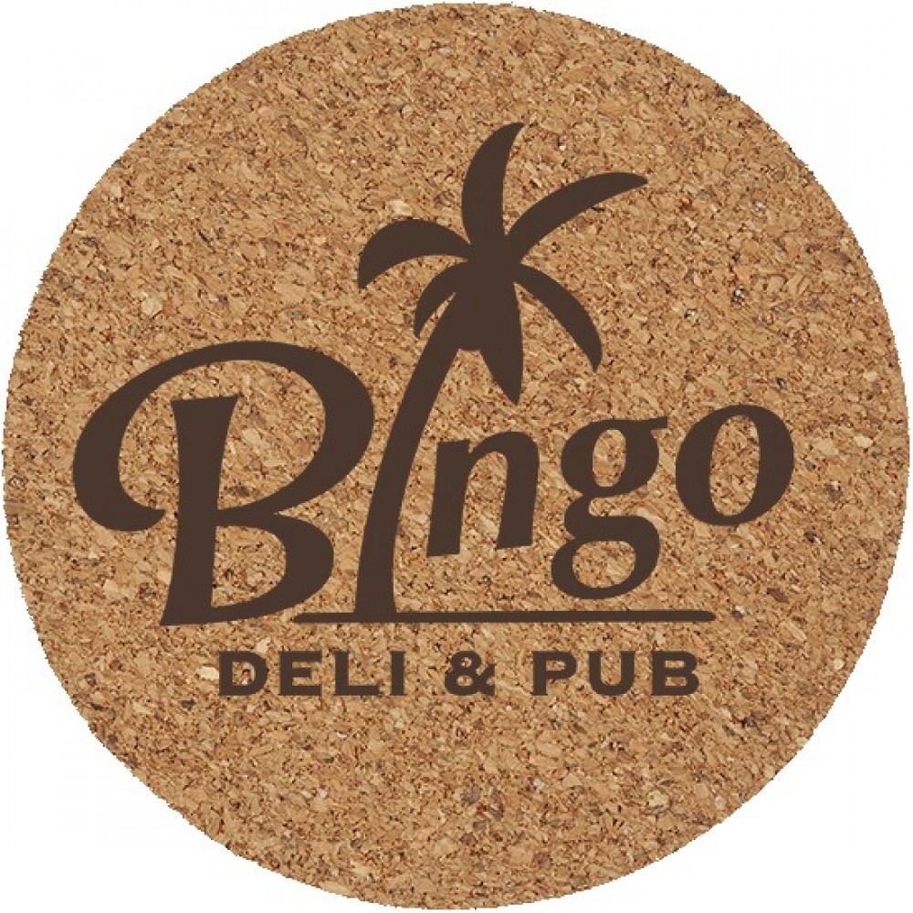 Round Cork Coaster with Logo Round Cork Coaster with Logo