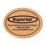 Custom 3 1/2" x 4 1/2" Oval Shape Solid Cork Coasters